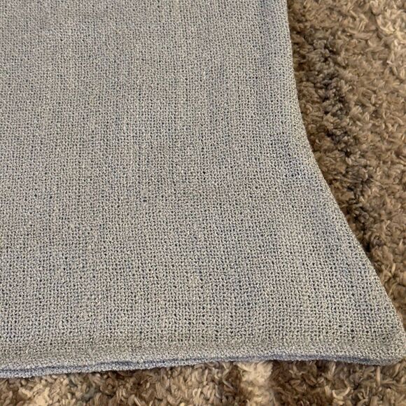 Kim Van Loo Chunky Knit Cotton Tank Top Light Blue S/M - Picture 3 of 6